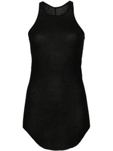 Rick Owens scoop-neck fine-ribbed tank top - Noir