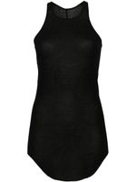 Rick Owens scoop-neck fine-ribbed tank top - Noir - thumbnail