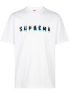 Supreme t-shirt en coton à logo imprimé - Blanc