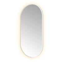 Hotbath &More Mirrors Oval LED Badkamerspiegel - Ovaal - 120 x 60 cm - Mat Wit