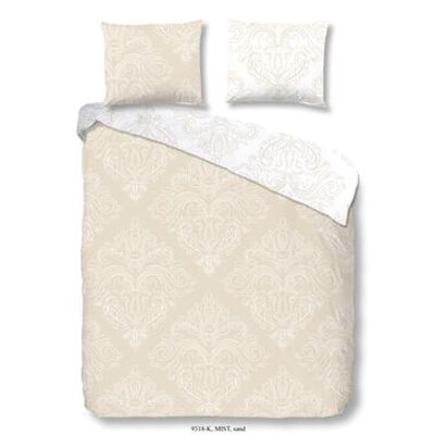 Descanso dekbedovertrek Mist - zand - 140x200/220 cm