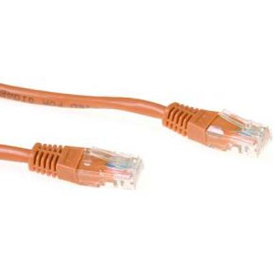 ACT Bruine 3 meter U/UTP CAT5E patchkabel met RJ45 connectoren