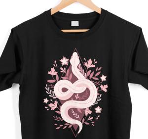 Roze slang illustratie t-shirt