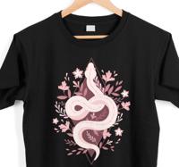 Roze slang illustratie t-shirt