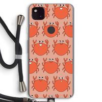 Krab: Pixel 4a 5G Transparant Hoesje met koord
