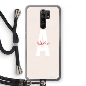 Strawberry Milkshake: Xiaomi Redmi 9 Transparant Hoesje met koord
