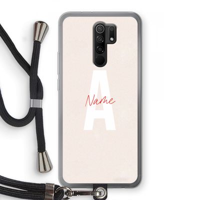Strawberry Milkshake: Xiaomi Redmi 9 Transparant Hoesje met koord