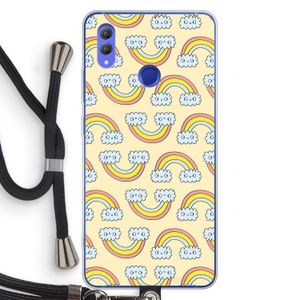 Regenboog: Honor Note 10 Transparant Hoesje met koord