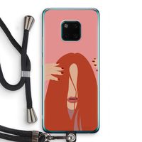 Woke up like this: Huawei Mate 20 Pro Transparant Hoesje met koord