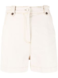 PS Paul Smith short en jean à taille haute - Tons neutres