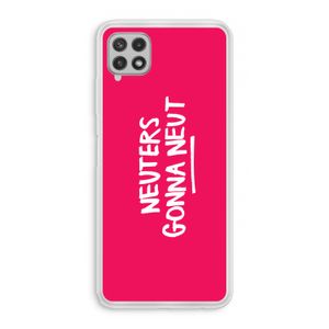 Neuters (roze): Samsung Galaxy A22 4G Transparant Hoesje