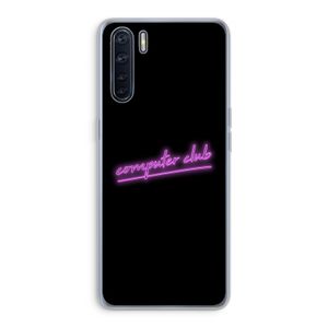 Vice Black: Oppo A91 Transparant Hoesje