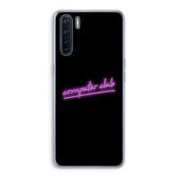 Vice Black: Oppo A91 Transparant Hoesje