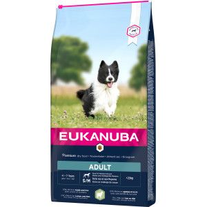 Eukanuba Adult Small Medium lam & rijst hondenvoer 2 x 2,5 kg