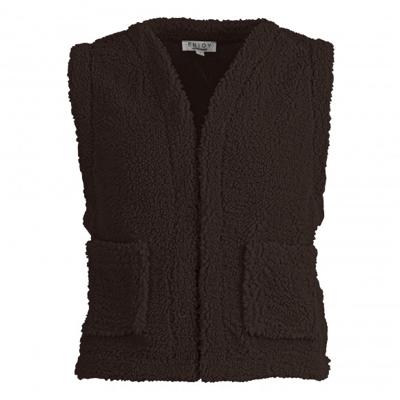 Enjoy - Bruin | Dames | Gilet | Bruin | XXL | regular | Kamst mode Enjoy - Bruin | Dames | Gilet | Bruin | XXL | regular | Kamst mode