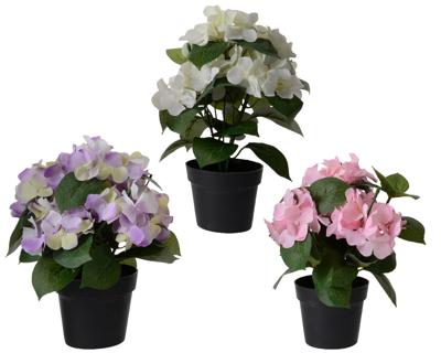 Hortensia polyester l25b25h24 cm a6 - Everlands