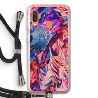 Pink Orchard: Samsung Galaxy A20e Transparant Hoesje met koord