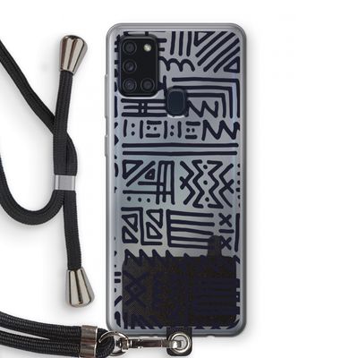 Marrakech print: Samsung Galaxy A21s Transparant Hoesje met koord