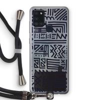 Marrakech print: Samsung Galaxy A21s Transparant Hoesje met koord Marrakech print: Samsung Galaxy A21s Transparant Hoesje met koord