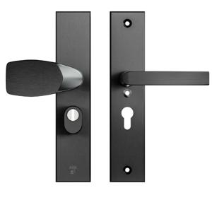 AXA Veiligheidsbeslag Edge Plus Wing-knop+kruk Blok PC55 anti-kerntrek Vaste knop