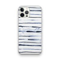 Ink Stripes: iPhone 12 Pro Transparant Hoesje