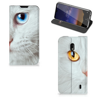 Nokia 2.2 Hoesje maken Witte Kat