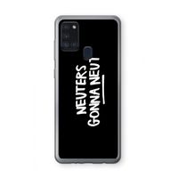 Neuters (zwart): Samsung Galaxy A21s Transparant Hoesje