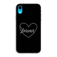 Forever heart black: iPhone XR Biologisch afbreekbaar hoesje