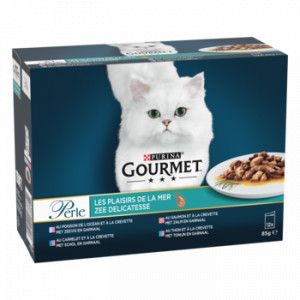 Purina Gourmet Perle Zee Delicatesse natvoer kat (12x85 g) 4 x (12 x 85 g)