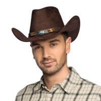 Carnaval Cowboy verkleed hoed Brody - bruin - volwassenen - Western