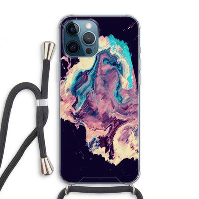 Cosmic Silence: iPhone 12 Pro Max Transparant Hoesje met koord