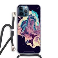 Cosmic Silence: iPhone 12 Pro Max Transparant Hoesje met koord