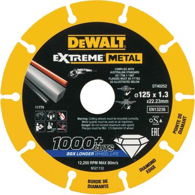 DEWALT Diamantschijf DT40252-QZ doorslijpschijf