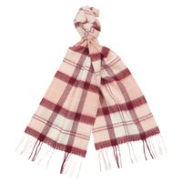 Tartan scarf Pink/Grey - thumbnail
