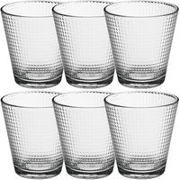 Set van 6x stuks water/sap glazen Benit 250 ml van glas - Drinkglazen - thumbnail