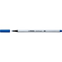 STABILO Pen 68 brush, premium brush viltstift, donker blauw, per stuk