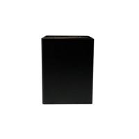 Stalen meubelpoot zwart vierkant 8 bij 8 cm en hoogte 10 cm