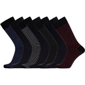 JBS Viscose Kousen 7-Pack - Zwart/Grijs