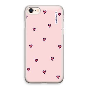 Hartjes: iPhone 8 Transparant Hoesje