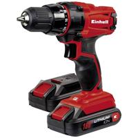 Einhell TC-CD 18-2 Li 4513820 Accu-schroefboormachine 18 V 1500 mAh Li-ion Incl. koffer, Incl. 2 accus