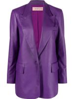 Blanca Vita blazer en cuir artificiel - Violet