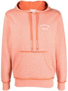 Golden Goose logo-print drawstring hoodie - Orange