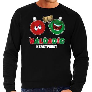 Foute Kersttrui/sweater voor heren - baldadig kerstfeest - zwart - brutaal/ontdeugend