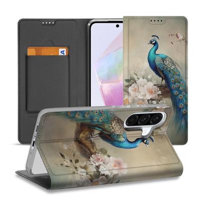 Hoesje maken voor Samsung Galaxy A56 | A36 Vintage Pauwen