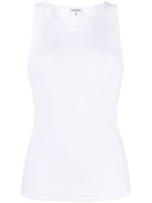 Filippa K débardeur en maille fine nervurée - Blanc
