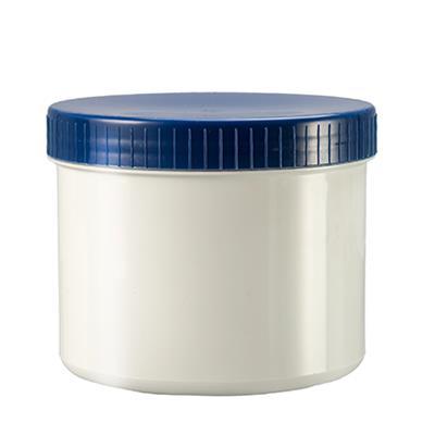 Spruyt Hillen Zalfflacon wit/blauw met dop 500ml