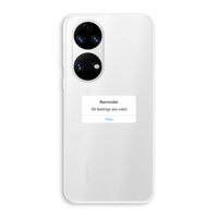 Reminder: Huawei P50 Transparant Hoesje