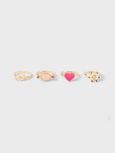 Name it zomer ring box (4pc) meisjes - goud - Nkfacc