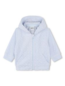 BOSS Kidswear survêtement en coton mélangé à motif monogrammé - Bleu