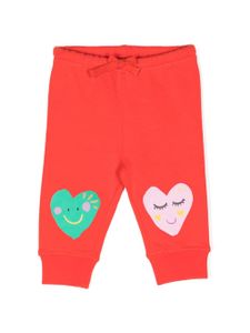 Stella McCartney Kids pantalon en coton à lien de resserrage - Rouge